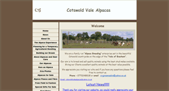 Desktop Screenshot of cotswoldvalealpacas.co.uk