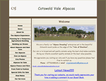 Tablet Screenshot of cotswoldvalealpacas.co.uk